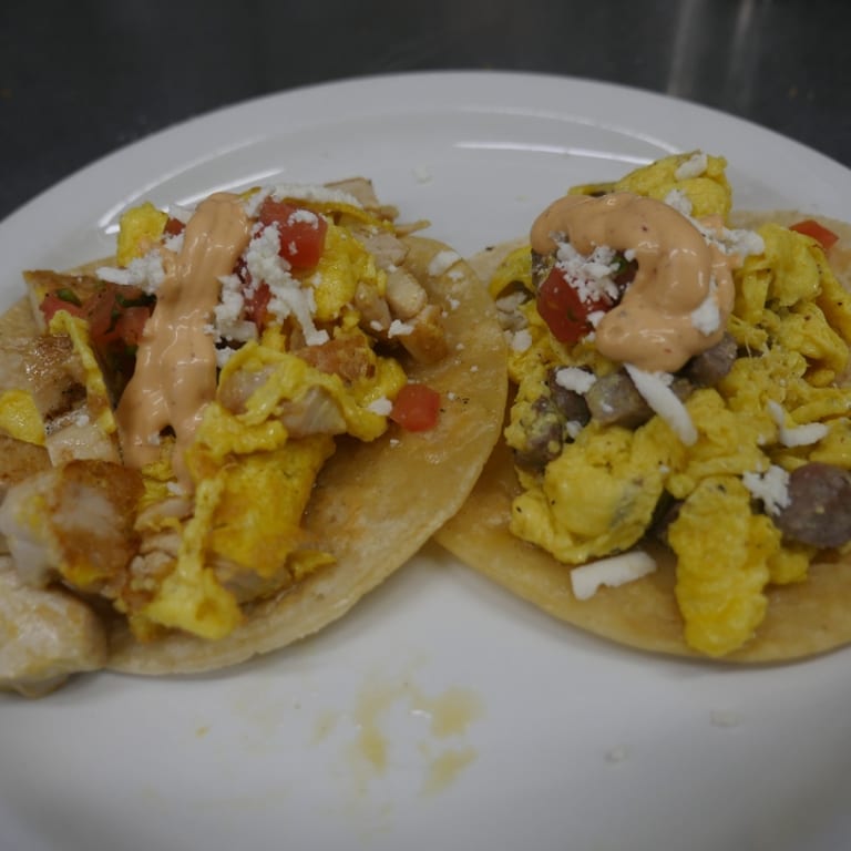 Delicious Breakfast Tacos Await